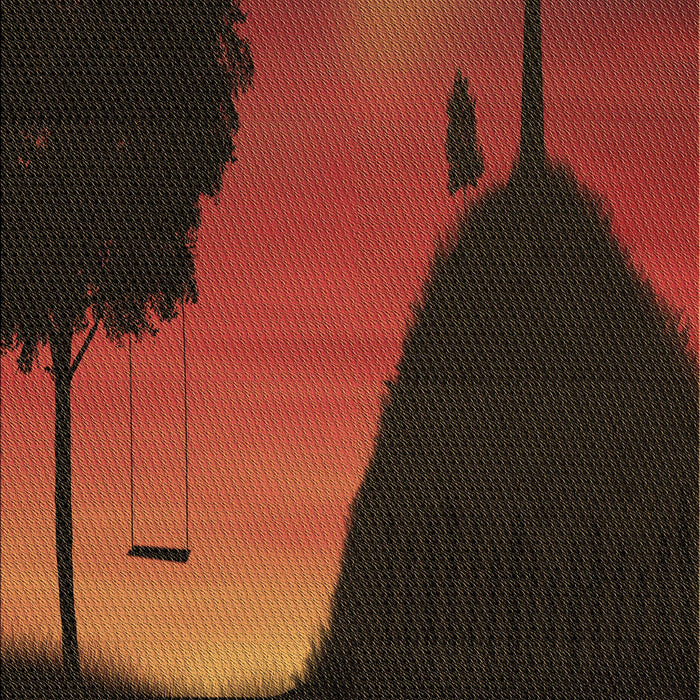 Patterned Saddle Brown Rug, pat2091brn