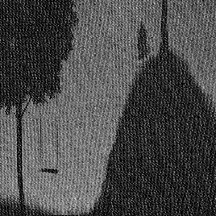 Patterned Midnight Gray Rug, pat2091gry