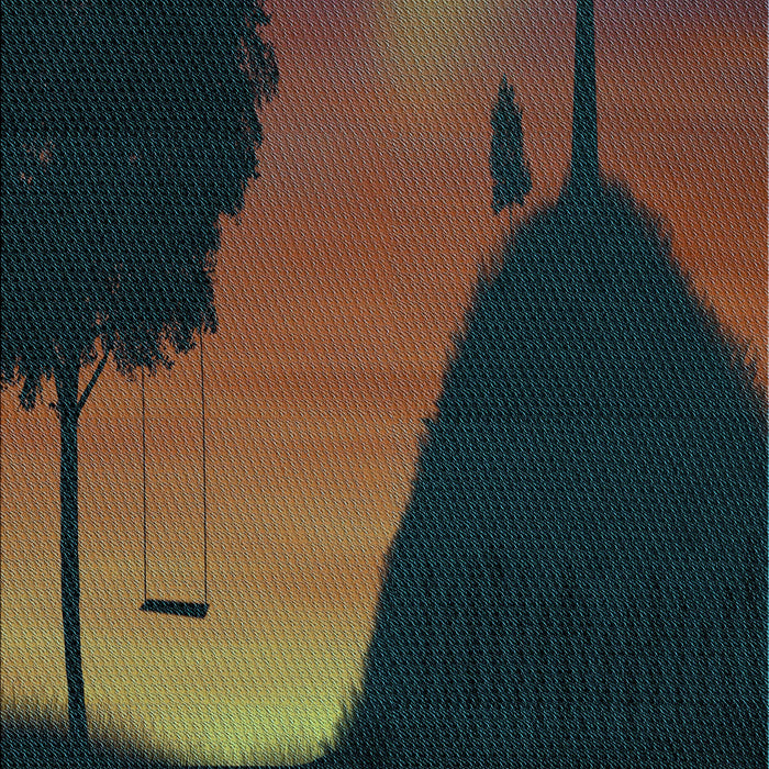 Patterned Carbon Gray Rug, pat2091lblu