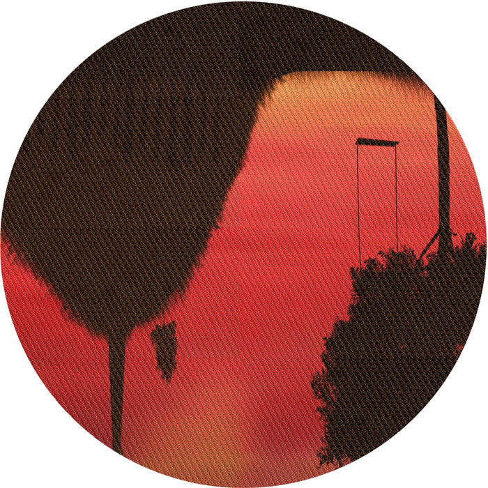 Square Machine Washable Transitional Crimson Red Rug in a Living Room, wshpat2091org