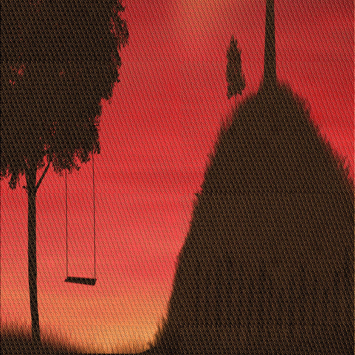 Patterned Crimson Red Rug, pat2091org