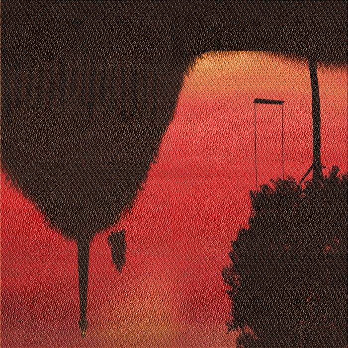 Round Patterned Crimson Red Rug, pat2091org