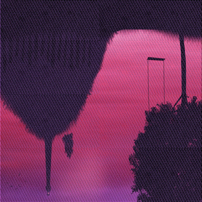 Round Patterned Dark Magenta Purple Rug, pat2091pur