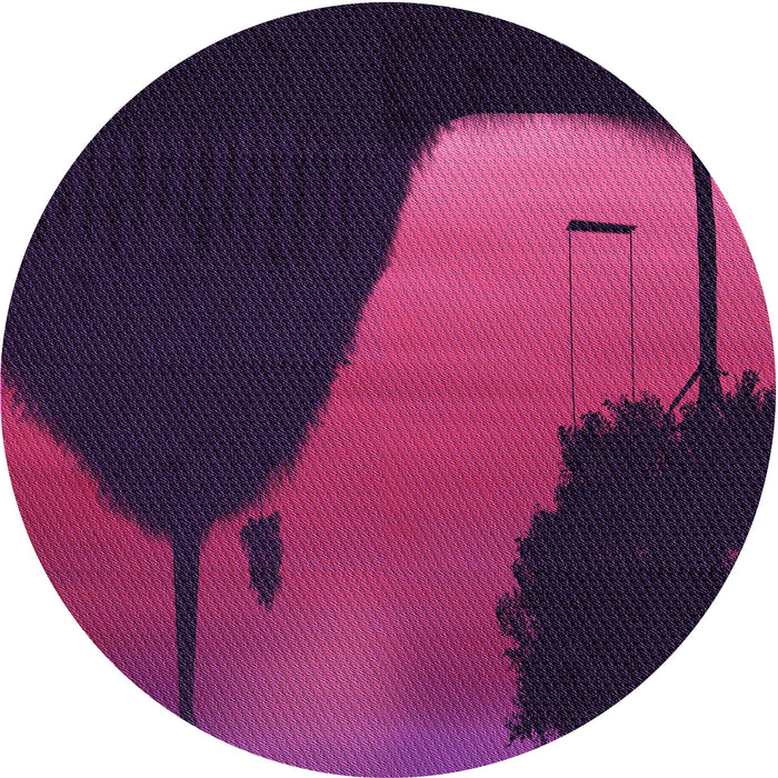 Square Machine Washable Transitional Dark Magenta Purple Rug in a Living Room, wshpat2091pur