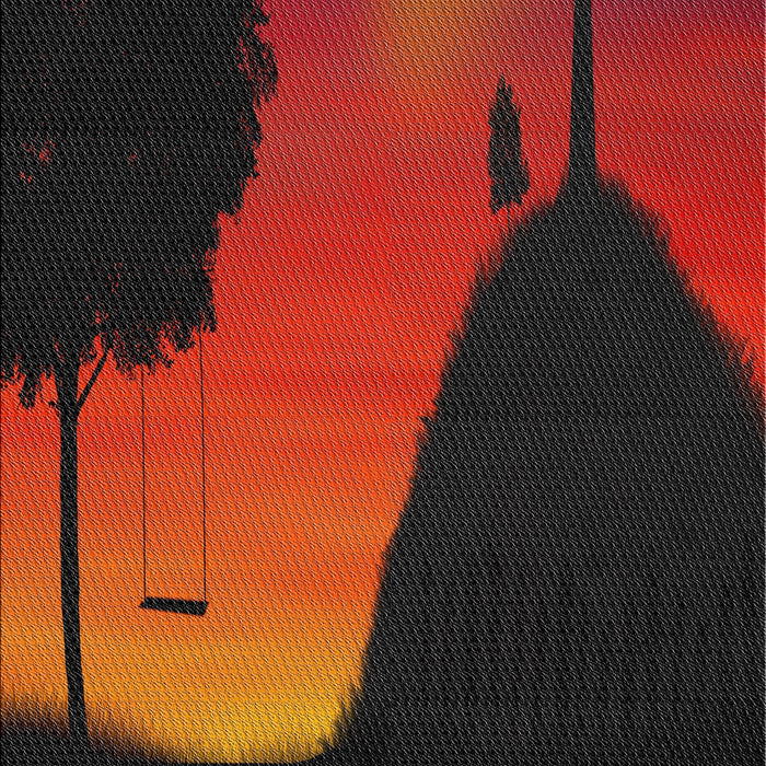 Patterned Chestnut Brown Novelty Rug, pat2091