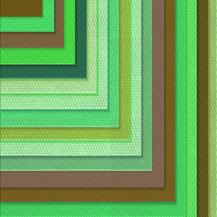 Patterned Fern Green Rug, pat2092grn