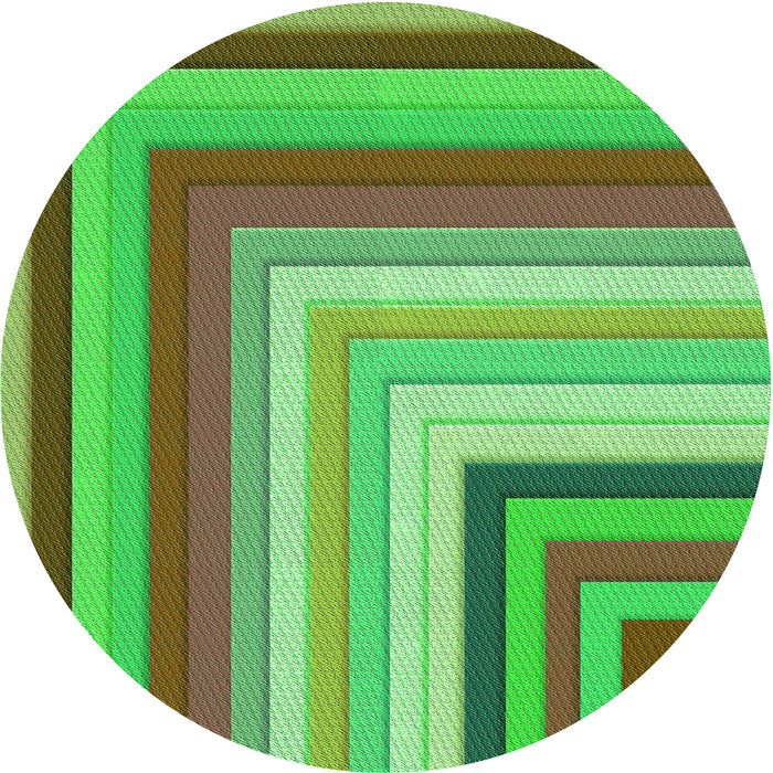 Square Machine Washable Transitional Fern Green Rug in a Living Room, wshpat2092grn