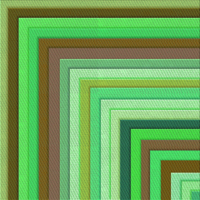 Round Patterned Fern Green Rug, pat2092grn