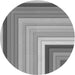 Square Patterned Smokey Gray Rug, pat2092gry