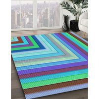 Patterned Purple Rug, pat2092lblu