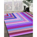 Machine Washable Transitional Bright Lilac Purple Rug in a Family Room, wshpat2092pur