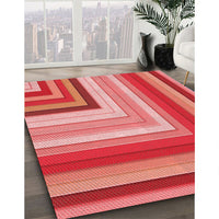 Patterned Red Rug, pat2092rd