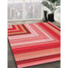 Patterned Red Rug in Family Room, pat2092rd