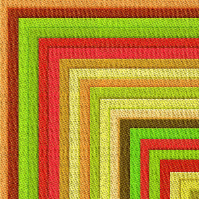 Round Patterned Green Rug, pat2092yw