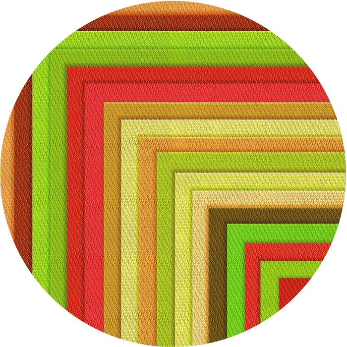 Square Machine Washable Transitional Green Rug in a Living Room, wshpat2092yw