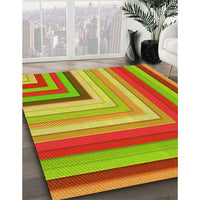 Patterned Green Rug, pat2092yw