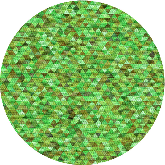 Square Machine Washable Transitional Dark Lime Green Rug in a Living Room, wshpat2093grn