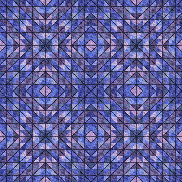 Round Patterned Light Slate Blue Rug, pat2094blu