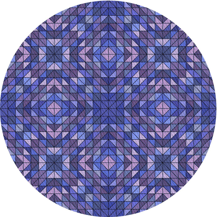 Square Machine Washable Transitional Light Slate Blue Rug in a Living Room, wshpat2094blu