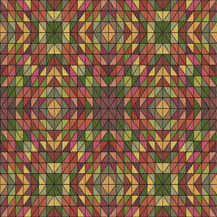 Patterned Saffron Red Rug, pat2094brn