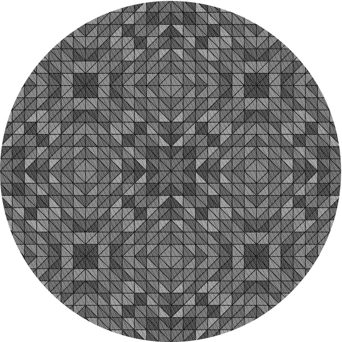 Square Machine Washable Transitional Black Rug in a Living Room, wshpat2094gry