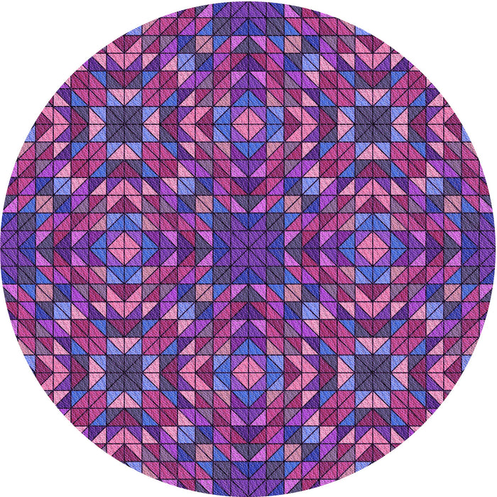 Square Machine Washable Transitional Dark Magenta Purple Rug in a Living Room, wshpat2094pur