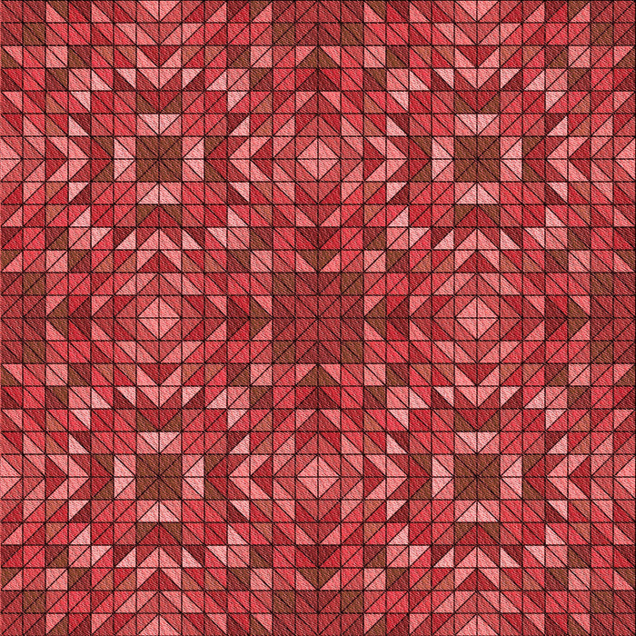 Round Patterned Orange Rug, pat2094rd