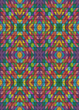 Patterned Green Modern Rug, pat2094