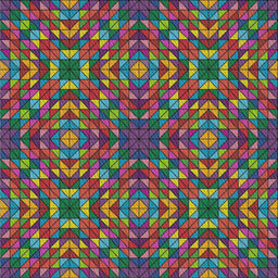 Square Patterned Green Modern Rug, pat2094