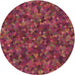 Square Patterned Cherry Red Rug, pat2095brn