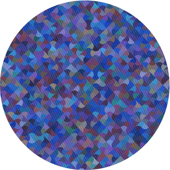 Square Patterned Amethyst Purple Rug, pat2095lblu