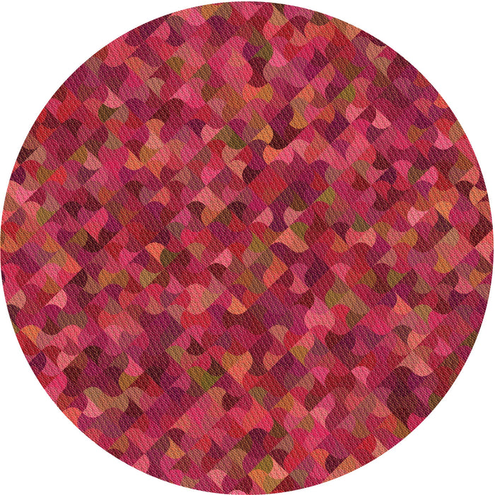 Square Patterned Red Rug, pat2095org
