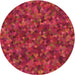 Square Patterned Red Rug, pat2095org