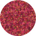 Square Machine Washable Transitional Red Rug in a Living Room, wshpat2095org