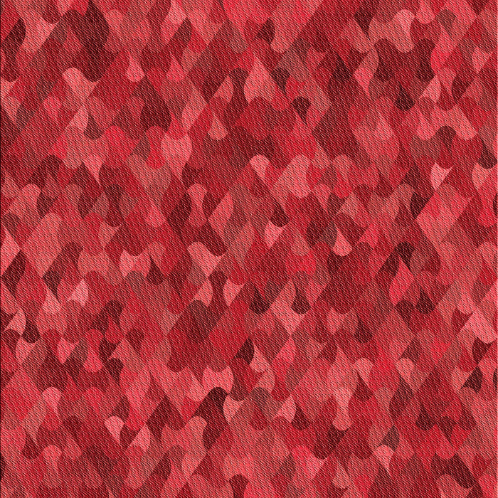 Patterned Red Rug, pat2095rd