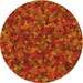 Square Patterned Orange Red Orange Rug, pat2095yw