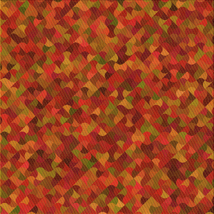 Round Patterned Orange Red Orange Rug, pat2095yw