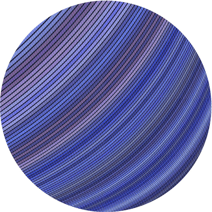 Square Patterned Light Slate Blue Rug, pat2096blu
