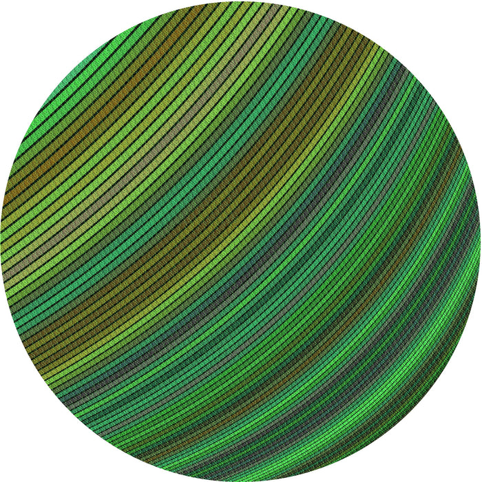 Square Machine Washable Transitional Dark Forest Green Rug in a Living Room, wshpat2096grn