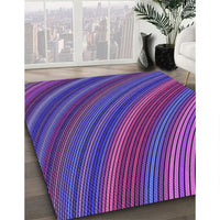 Patterned Dark Magenta Purple Rug, pat2096pur