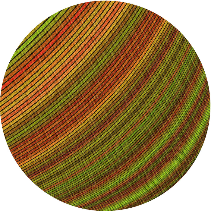 Square Machine Washable Transitional Saffron Red Rug in a Living Room, wshpat2096yw