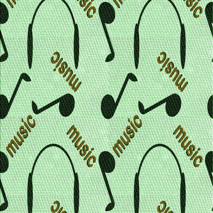 Patterned Green Rug, pat2097grn