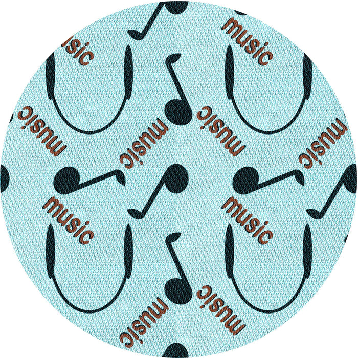 Square Patterned Seafoam Green Rug, pat2097lblu