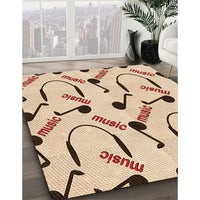 Patterned Copper Brown Rug, pat2097org