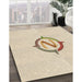 Machine Washable Transitional Moccasin Beige Rug in a Family Room, wshpat2098brn