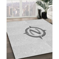 Patterned Platinum Gray Rug, pat2098gry