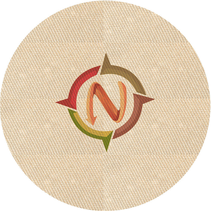 Square Patterned Moccasin Beige Rug, pat2098org