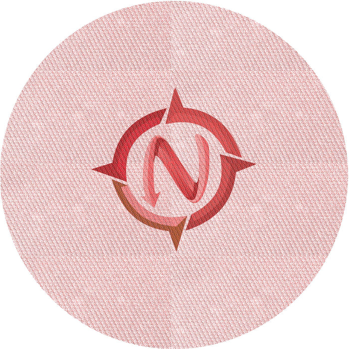 Square Patterned Pastel Red Pink Rug, pat2098rd