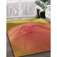 Patterned Orange Rug, pat2099org