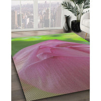 Patterned Pink Novelty Rug, pat2099